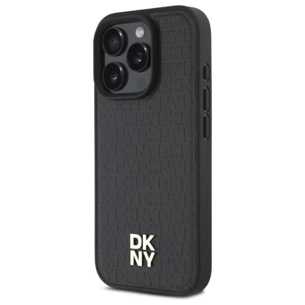 DKNY Repeat Pattern Stack Logo MagSafe - θήκη για Apple iPhone 16 Pro - Μαύρο - Image 2