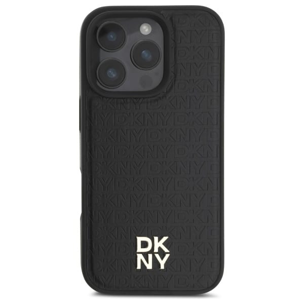 DKNY Repeat Pattern Stack Logo MagSafe - θήκη για Apple iPhone 16 Pro - Μαύρο - Image 3