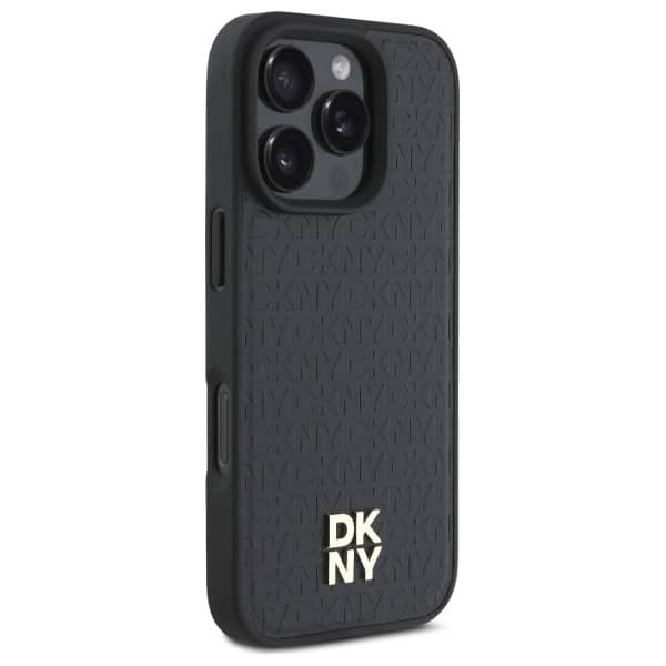 DKNY Repeat Pattern Stack Logo MagSafe - θήκη για Apple iPhone 16 Pro - Μαύρο - Image 4