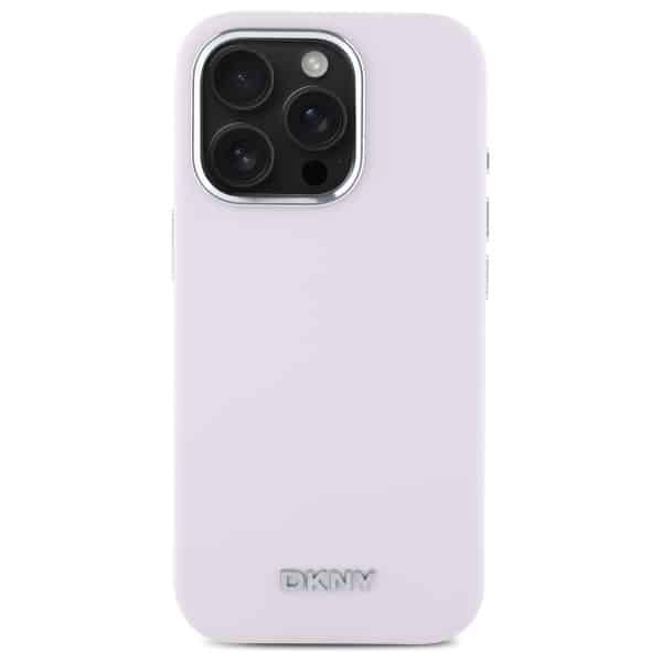 DKNY Liquid Silicone Small Metal Logo MagSafe - θήκη για Apple iPhone 16 Pro - Ροζ - Image 3