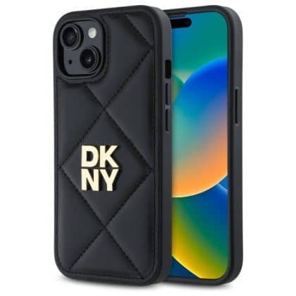 DKNY Quilted Stack - θήκη για Apple iPhone 15 - Μαύρο