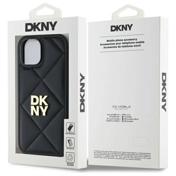 DKNY Quilted Stack - θήκη για Apple iPhone 15 - Μαύρο - Image 8