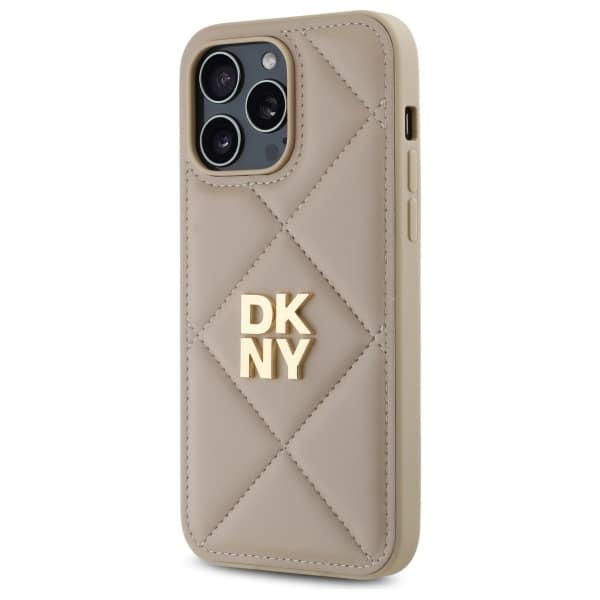 DKNY Quilted Stack - θήκη για Apple iPhone 14 Pro Max - Μπεζ - Image 2