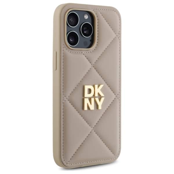DKNY Quilted Stack - θήκη για Apple iPhone 14 Pro Max - Μπεζ - Image 4