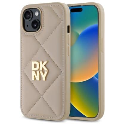 DKNY Quilted Stack Logo - θήκη για Apple iPhone 15 - Πολύχρωμο