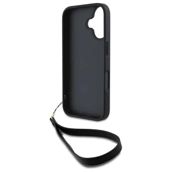 DKNY Wrist Strap Stock Logo - θήκη για Apple iPhone 16 - Μαύρο - Image 6