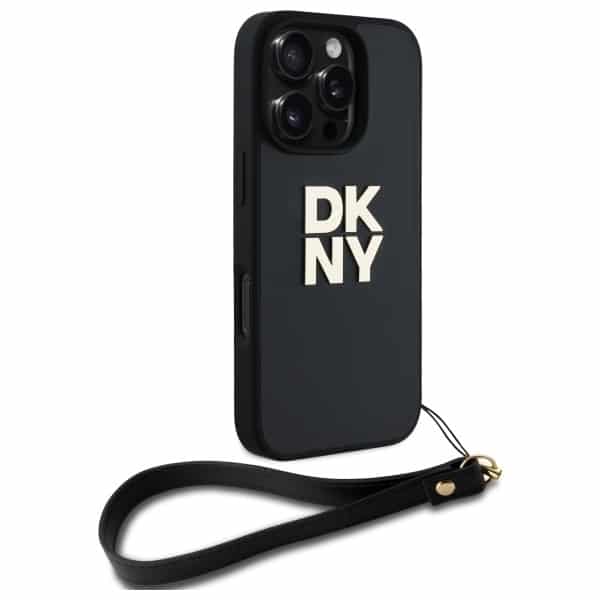DKNY Wrist Strap Stock Logo - θήκη για Apple iPhone 16 Pro Max - Μαύρο - Image 3