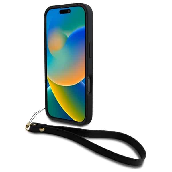 DKNY Wrist Strap Stock Logo - θήκη για Apple iPhone 16 Pro Max - Μαύρο - Image 4