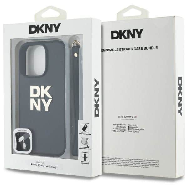 DKNY Wrist Strap Stock Logo - θήκη για Apple iPhone 16 Pro Max - Μαύρο - Image 7
