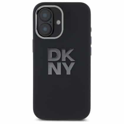 DKNY Liquid Silicone Metal Logo - θήκη για Apple iPhone 16 - Μαύρο