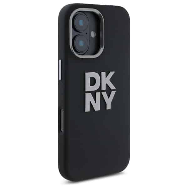 DKNY Liquid Silicone Metal Logo - θήκη για Apple iPhone 16 - Μαύρο - Image 2