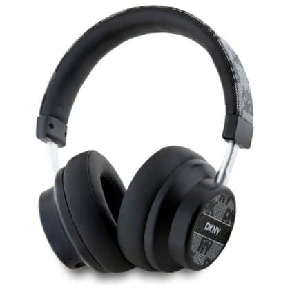 DKNY ασύρματα ακουστικά Bluetooth με σχέδιο καρό μαύρο