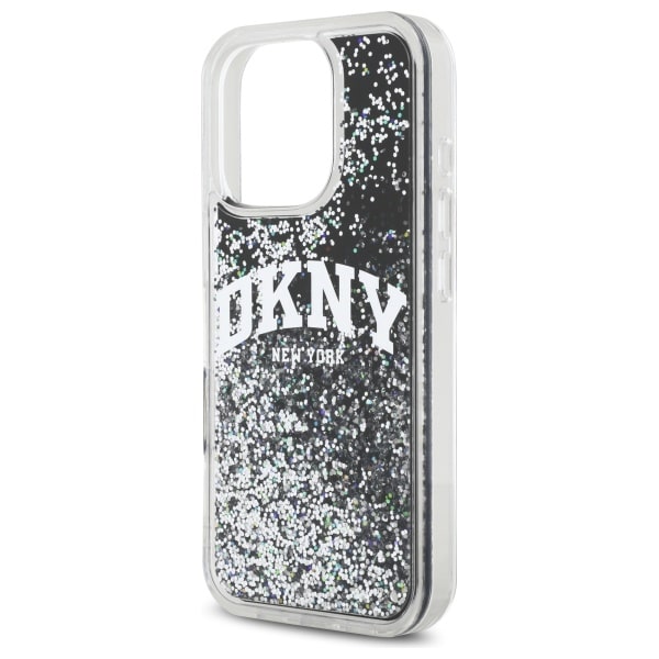 DKNY Liquid Glitter Arch Logo - θήκη για Apple iPhone 16 Pro - Μαύρο - Image 6