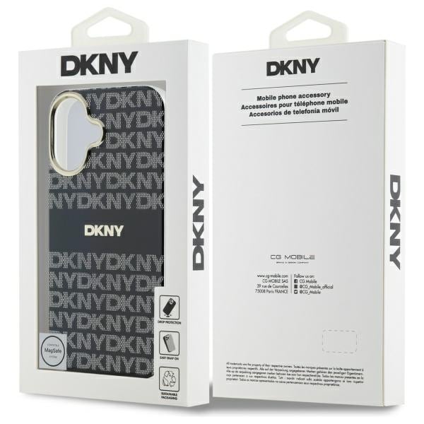 DKNY Repeat Texture Pattern - θήκη για Apple iPhone 16 - Μαύρο - Image 8