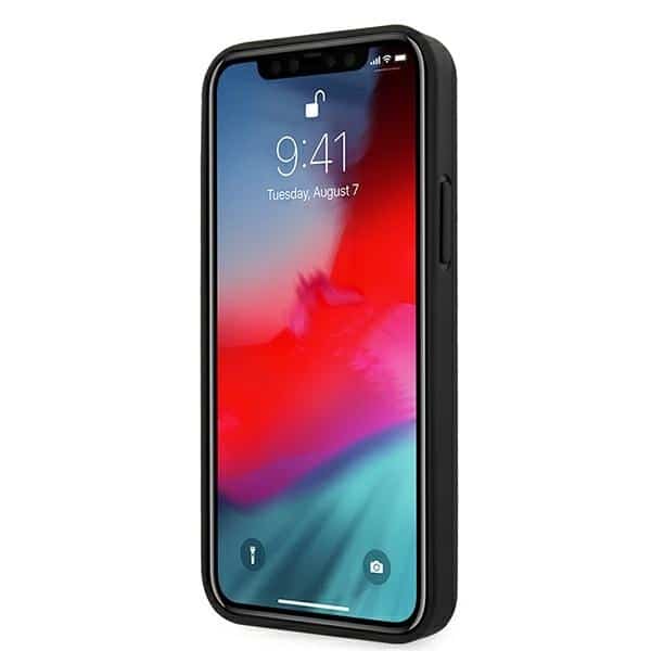 Guess Saffiano Vintage - θήκη για Apple iPhone 12 Pro Max - Μαύρο - Image 5