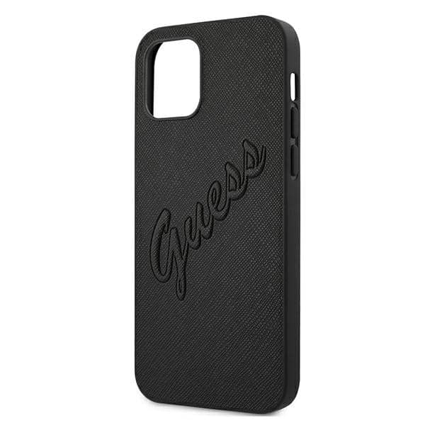 Guess Saffiano Vintage - θήκη για Apple iPhone 12 Pro Max - Μαύρο - Image 6