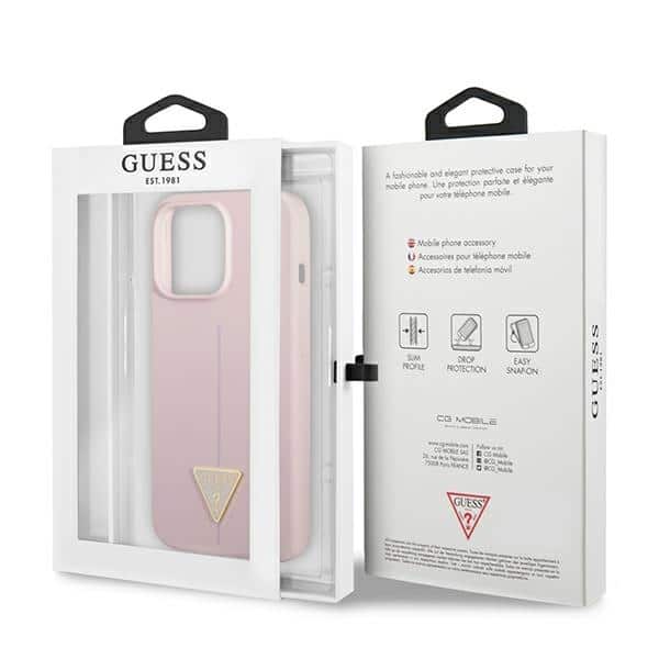 Guess Silicone Triangle - θήκη για Apple iPhone 13 Pro / - Μωβ - Image 8