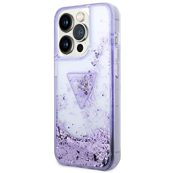 Guess Liquid Glitter - θήκη για Apple iPhone 14 Pro - Μωβ - Image 2