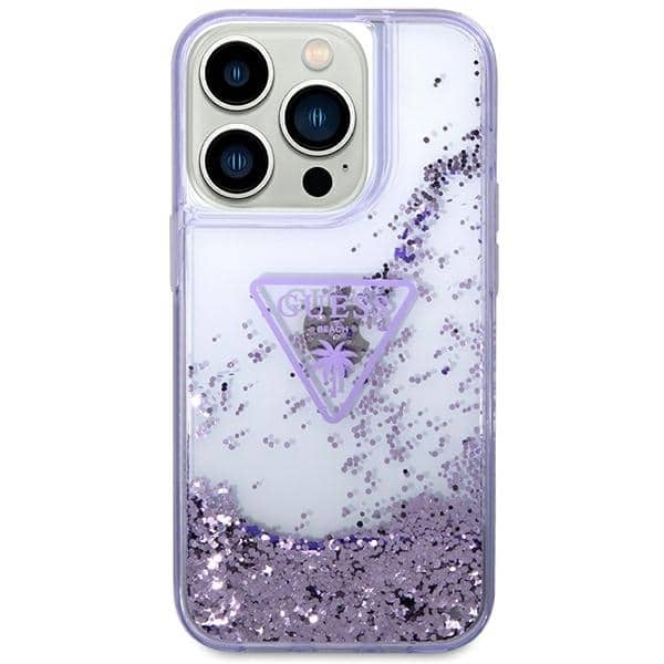 Guess Liquid Glitter - θήκη για Apple iPhone 14 Pro - Μωβ - Image 3