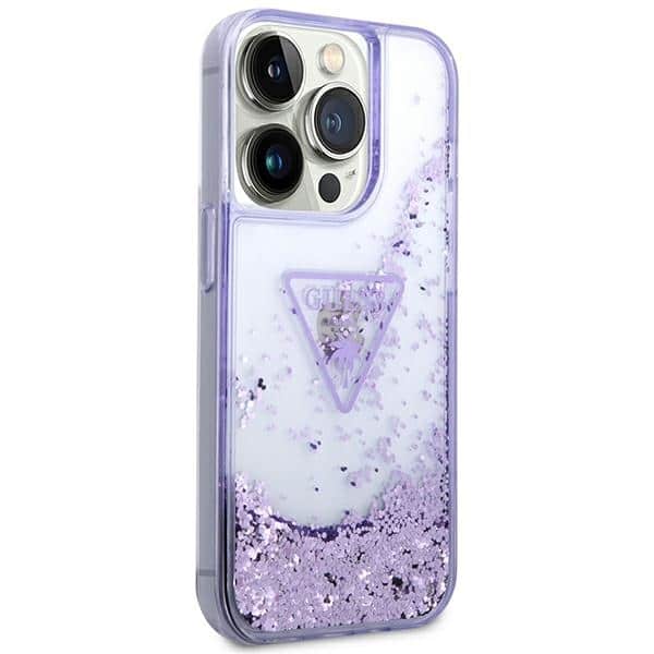 Guess Liquid Glitter - θήκη για Apple iPhone 14 Pro - Μωβ - Image 4