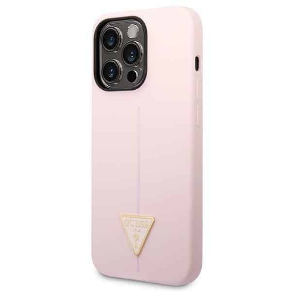 Guess Silicone Triangle - θήκη για Apple iPhone 14 Pro - Μωβ - Image 2