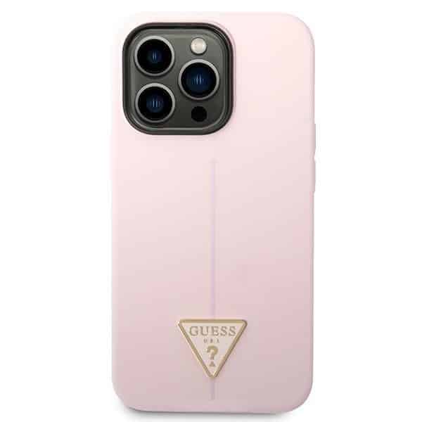 Guess Silicone Triangle - θήκη για Apple iPhone 14 Pro - Μωβ - Image 3