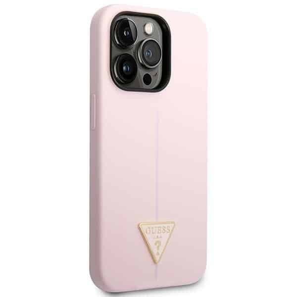 Guess Silicone Triangle - θήκη για Apple iPhone 14 Pro - Μωβ - Image 4