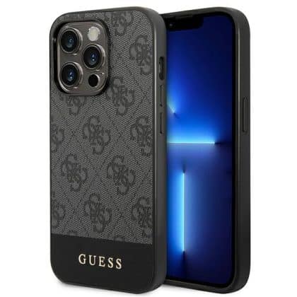 Guess Stripe Collection - θήκη για Apple iPhone 14 Pro Max - Γκρι
