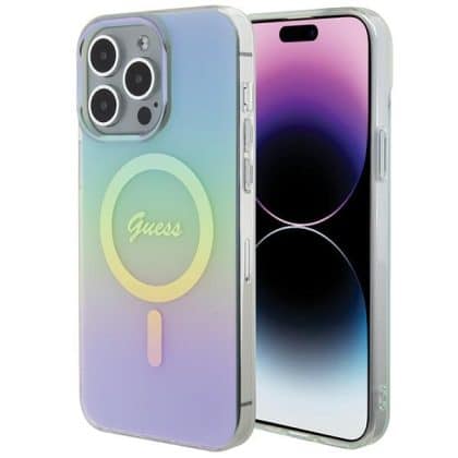 Guess IML Iridescent MagSafe - θήκη για Apple iPhone 15 Pro - Πολύχρωμο