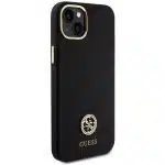 Guess Silicone Logo Strass - θήκη για Apple iPhone 15 Plus - Μαύρο - Image 4