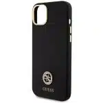 Guess Silicone Logo Strass - θήκη για Apple iPhone 15 Plus - Μαύρο - Image 6