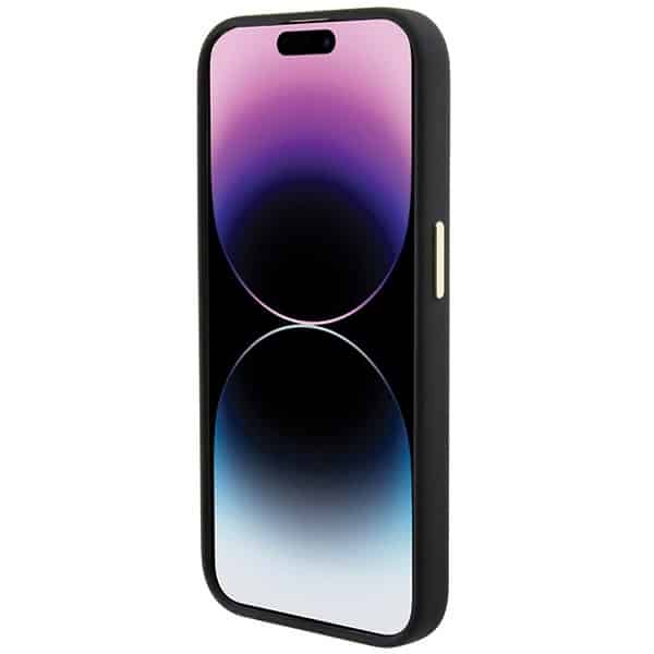 Guess Silicone Logo Strass - θήκη για Apple iPhone 15 Pro - Μαύρο - Image 5