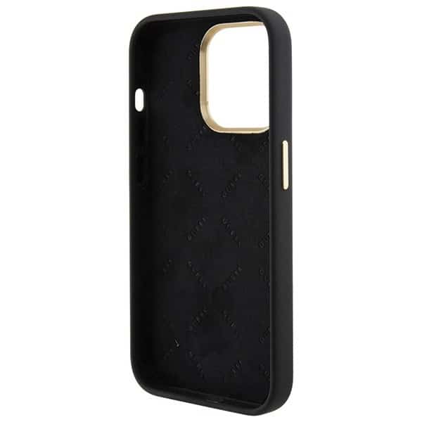 Guess Silicone Logo Strass - θήκη για Apple iPhone 15 Pro - Μαύρο - Image 7