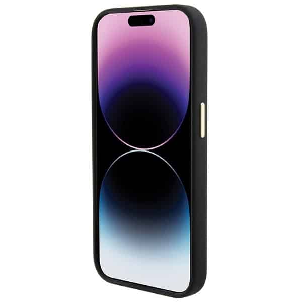 Guess Silicone Logo Strass - θήκη για Apple iPhone 15 Pro Max - Μαύρο - Image 5