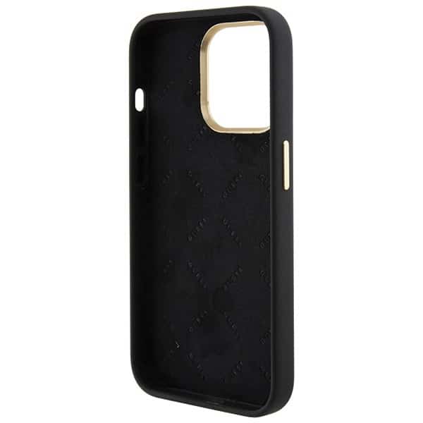 Guess Silicone Logo Strass - θήκη για Apple iPhone 15 Pro Max - Μαύρο - Image 7