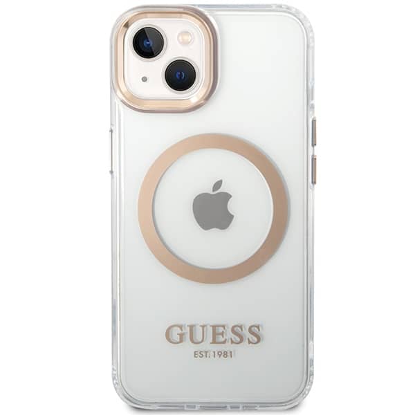 Guess Metal Outline - θήκη για Apple iPhone 15 Plus / 14 - Χρυσό - Image 3
