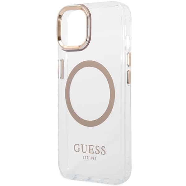 Guess Metal Outline - θήκη για Apple iPhone 15 Plus / 14 - Χρυσό - Image 6