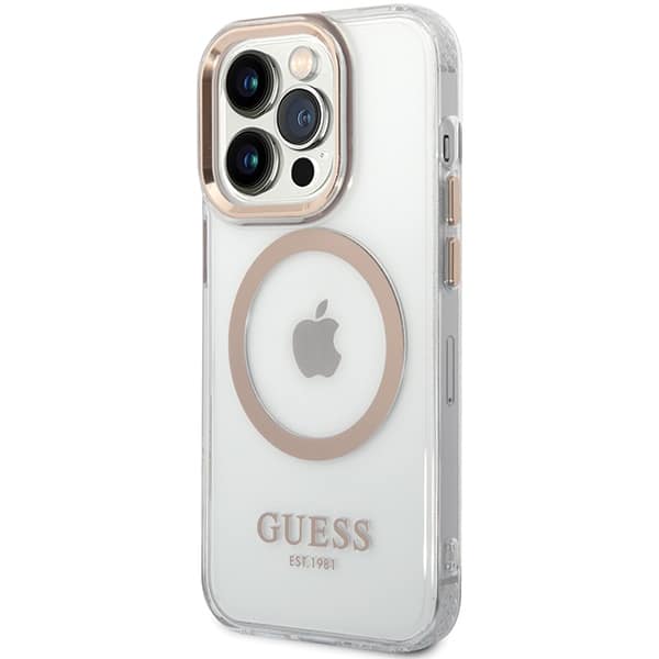 Guess Metal Outline MagSafe - θήκη για Apple iPhone 15 Pro Max - Χρυσό - Image 2