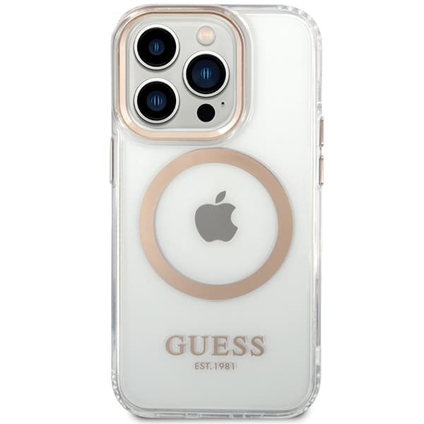Guess Metal Outline MagSafe - θήκη για Apple iPhone 15 Pro Max - Χρυσό - Image 3