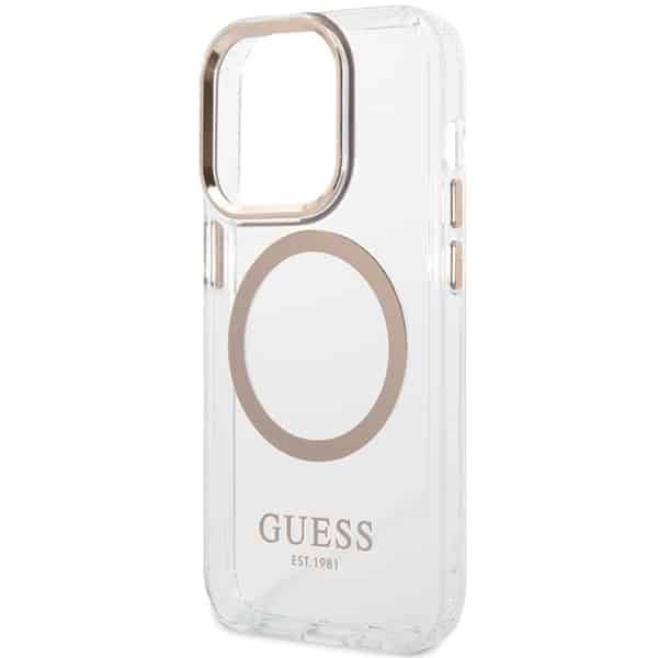 Guess Metal Outline MagSafe - θήκη για Apple iPhone 15 Pro Max - Χρυσό - Image 6