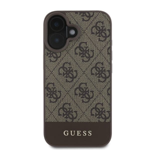 Guess 4G Bottom Stripe - θήκη για Apple iPhone 16 - Καφέ - Image 3