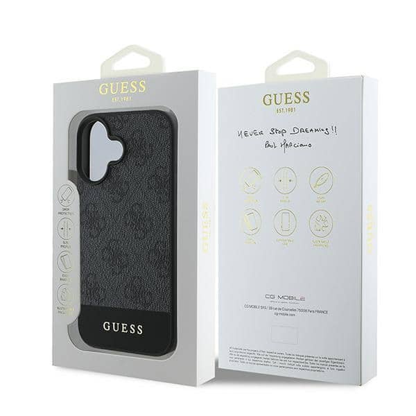 Guess Bottom Stripe - θήκη για Apple iPhone 16 Plus - Γκρι - Image 8