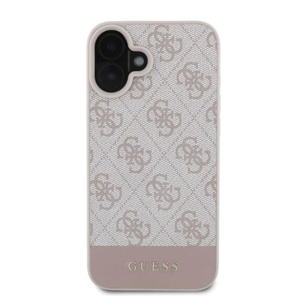 Guess 4G Bottom Stripe - θήκη για Apple iPhone 16 - Ροζ - Image 3