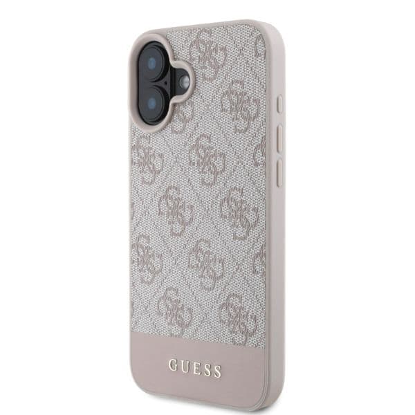 Guess 4G Bottom Stripe - θήκη για Apple iPhone 16 - Ροζ - Image 4
