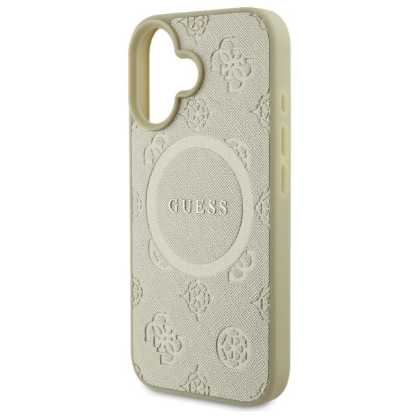 Guess Saffiano Peony Classic Logo MagSafe - θήκη για Apple iPhone 16 - Χρυσό - Image 6