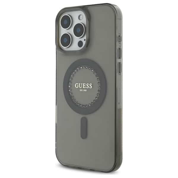 Guess IML Rhinestones MagSafe - θήκη για Apple iPhone 16 Pro - Μαύρο - Image 2