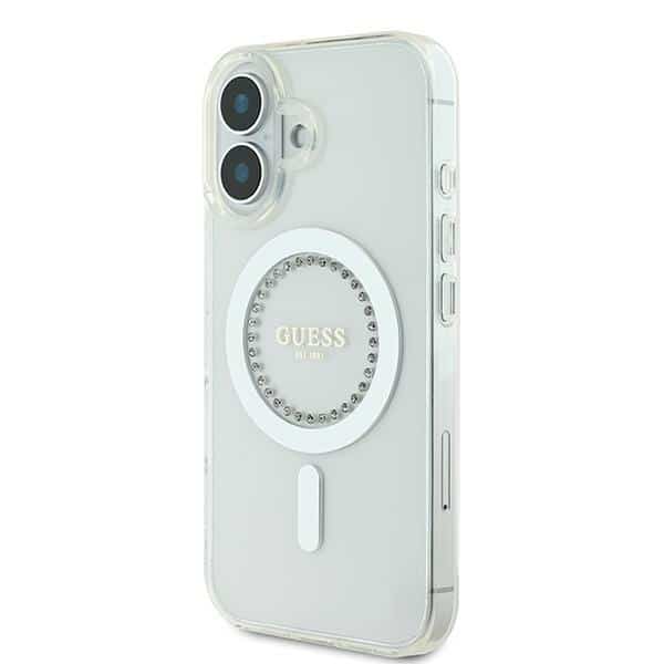 Guess IML Rhinestones MagSafe - θήκη για Apple iPhone 16 - Λευκό - Image 2