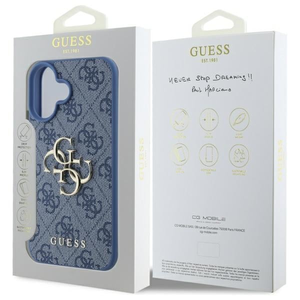 Guess Big Metal Logo - θήκη για Apple iPhone 16 - Μπλε - Image 8