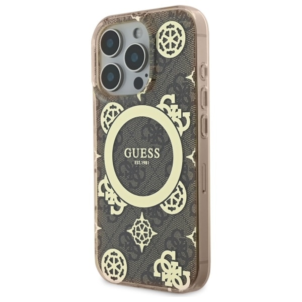Guess IML Peony On 4G Background MagSafe - θήκη για Apple iPhone 16 - Μπλε - Image 2