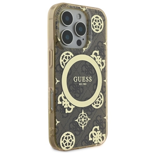 Guess IML Peony On 4G Background MagSafe - θήκη για Apple iPhone 16 - Μπλε - Image 4